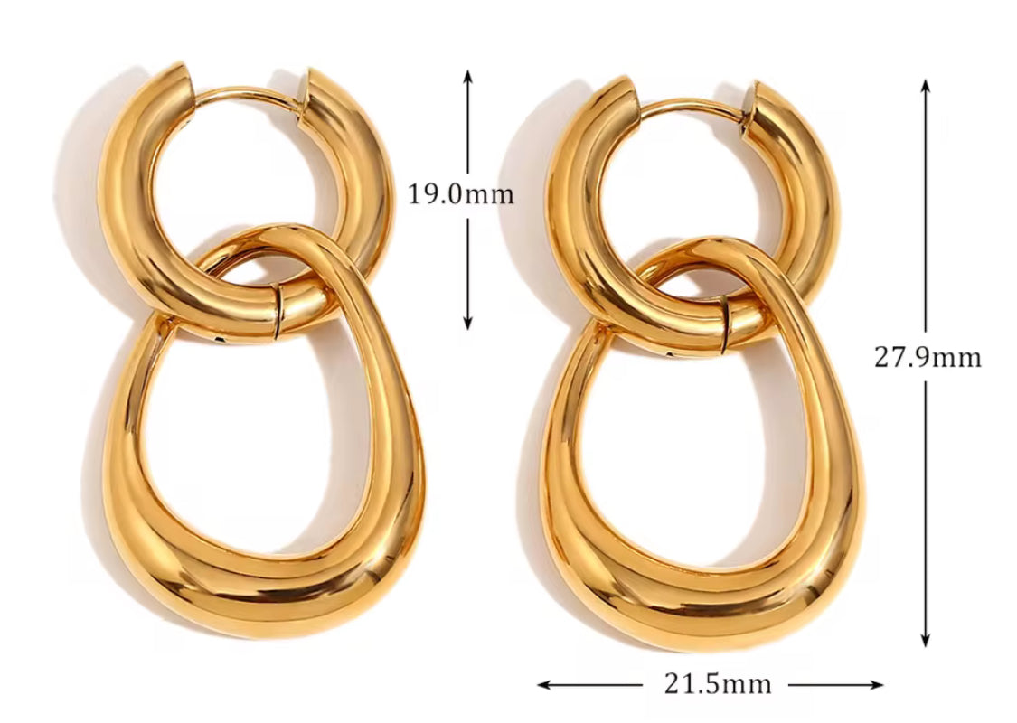 Australian Owned Boho And Mala Gold Plated Under Stainless Steel Statement Earrings Waterproof Tarnish Free Everyday Earrings Boho Jewellery