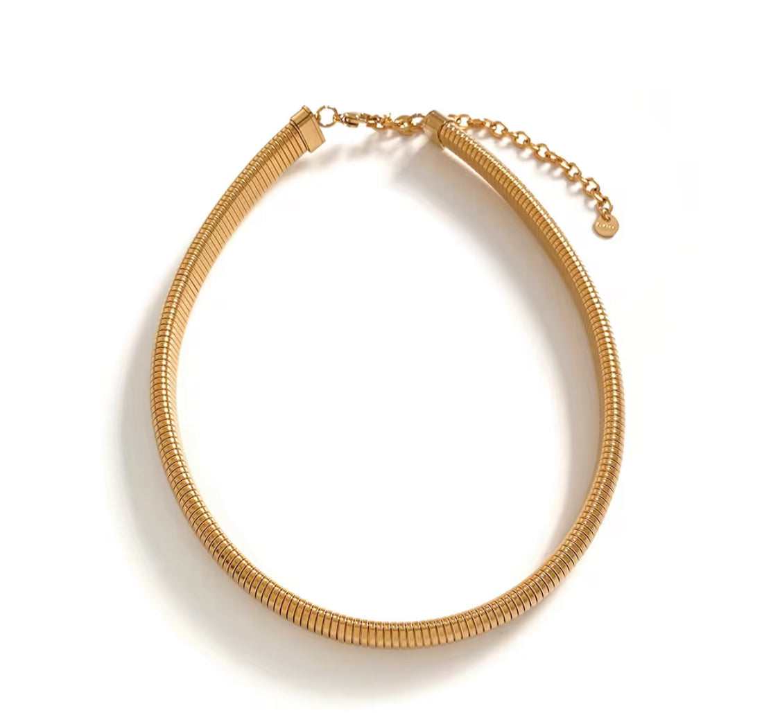 Gold Choker Necklace Beach Australian Owned Boho And Mala Gold Plated Under Stainless Steel Statement Necklace Waterproof Tarnish-Free Earrings Everyday Boho Jewellery