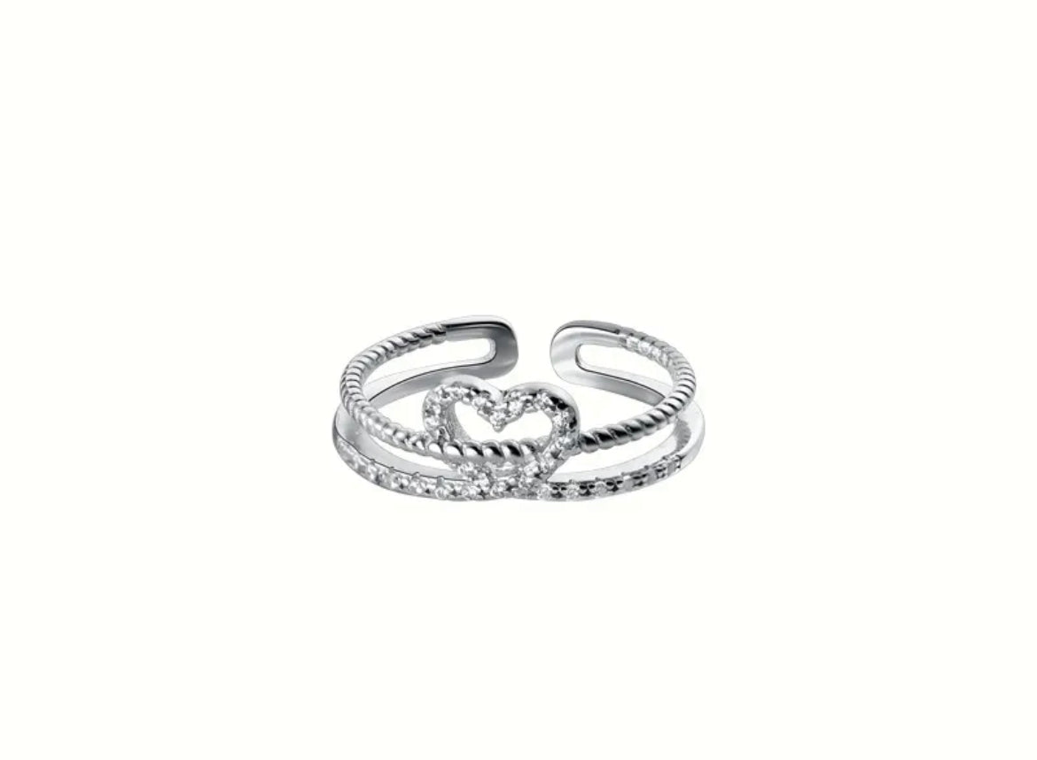 Boho & Mala Sterling Silver Ring (adjustable)