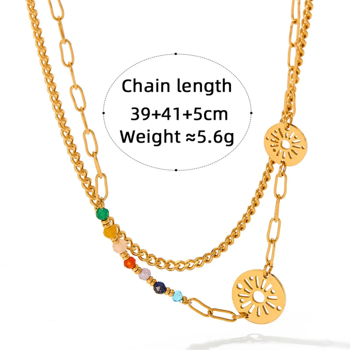 Gold Plated Stainless Steel Waterproof & Tarnish-Free Necklaces- Boho Jewellery For Everyday Wear