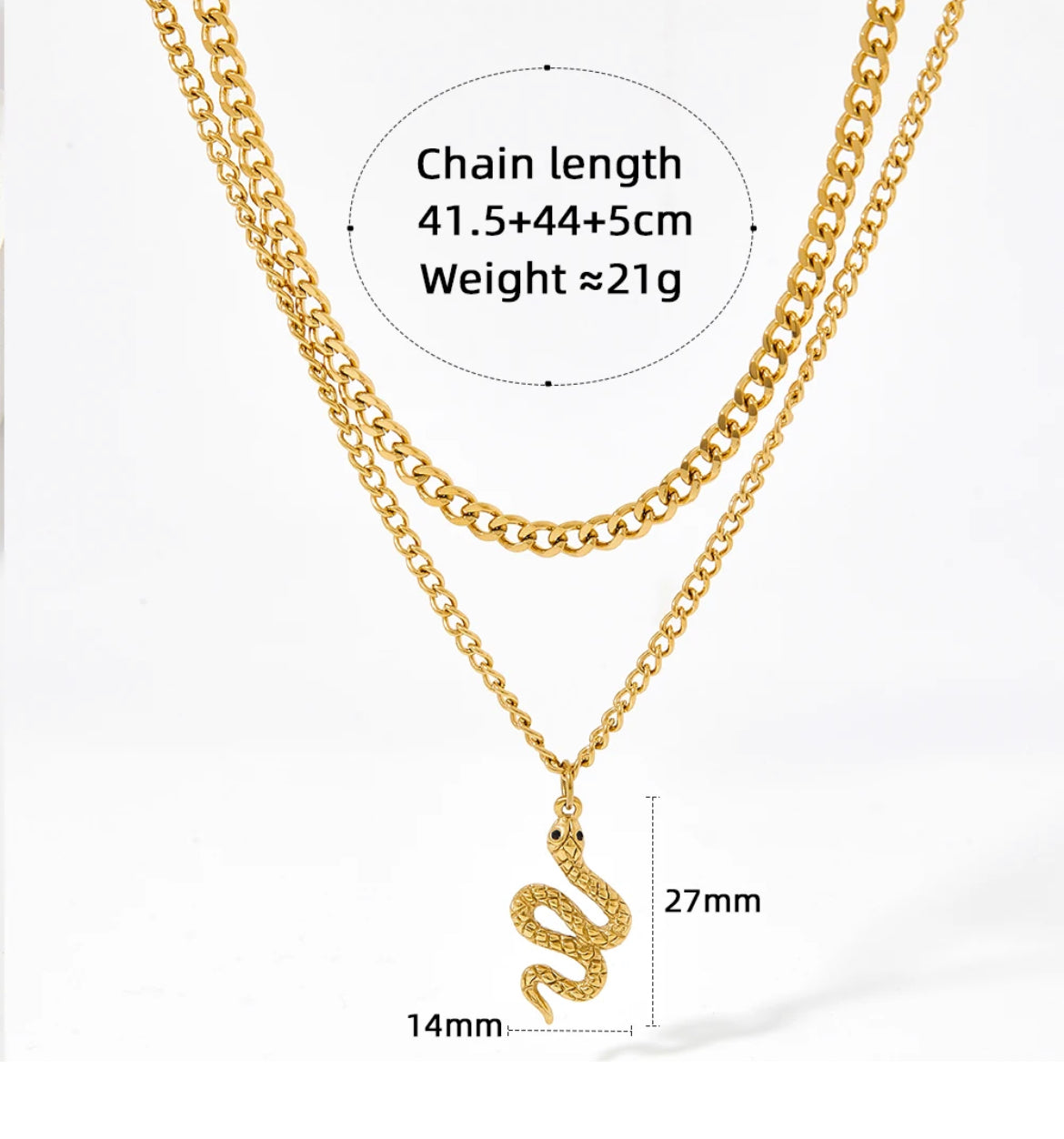 Silver Stainless Steel Waterproof & Tarnish-Free Necklaces- Boho Jewellery For Everyday Wear