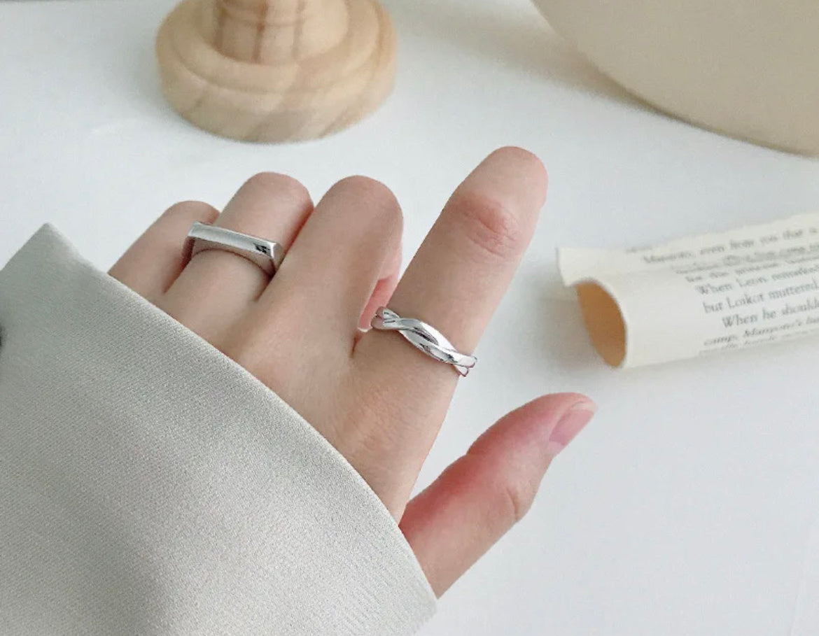 Boho & Mala Sterling Silver Ring (adjustable)