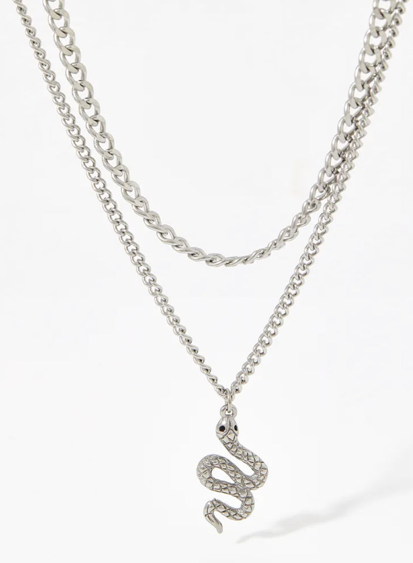 Silver Stainless Steel Waterproof & Tarnish-Free Necklaces- Boho Jewellery For Everyday Wear