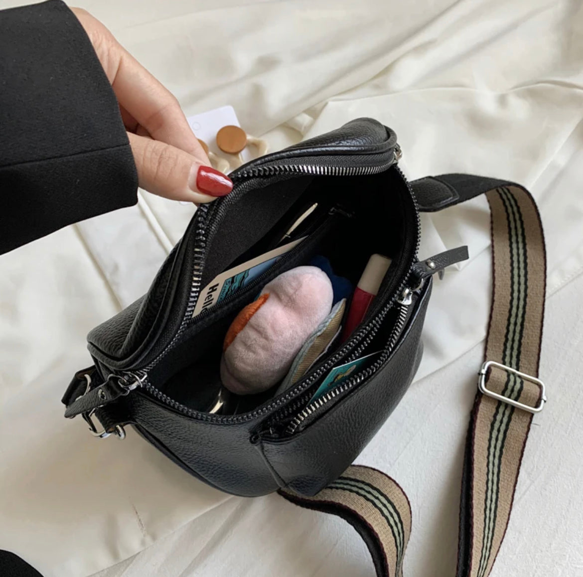 Boho & Mala Crossbody Bag- Red Wine B1027