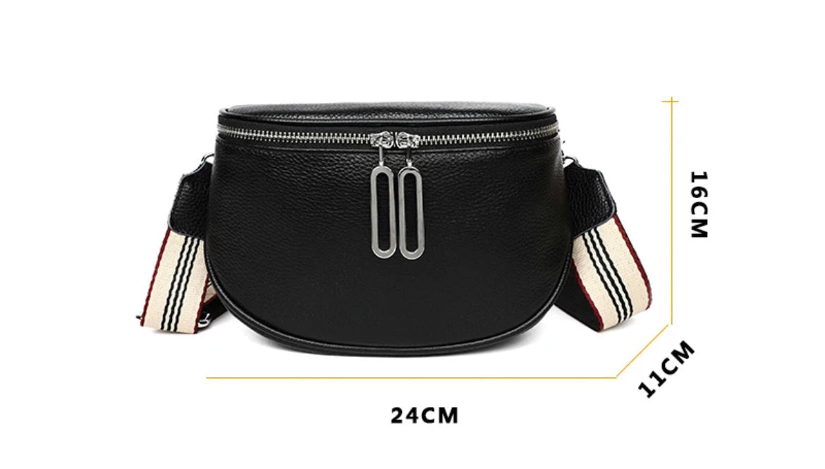 Boho & Mala Crossbody Leather Bag- Tan B1021