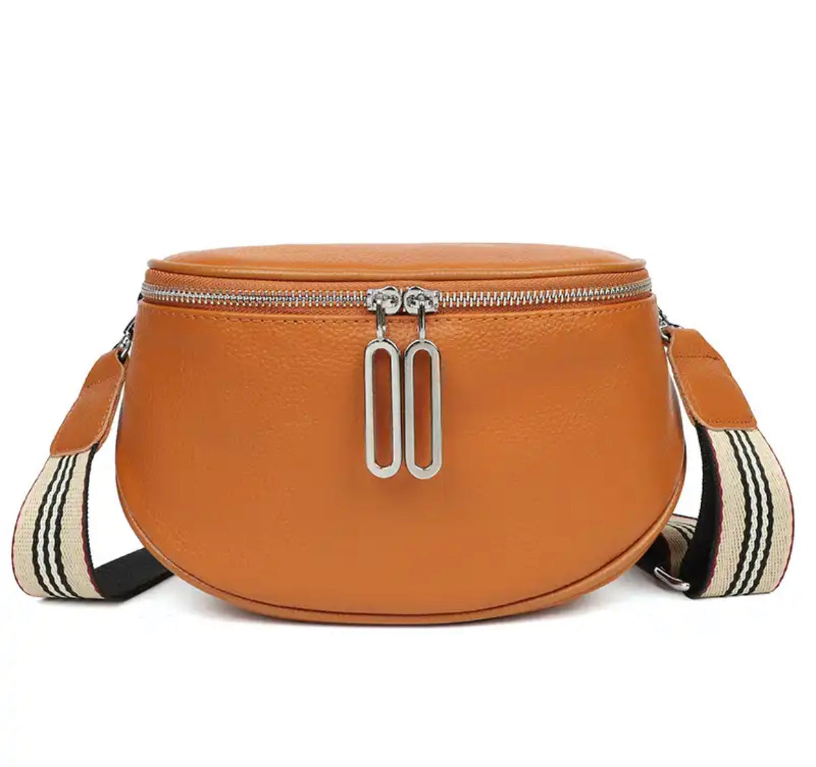 Boho & Mala Crossbody Leather Bag- Brown B1020
