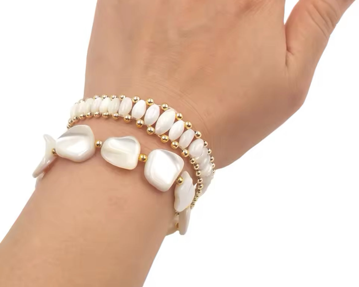Boho & Mala Shell Bracelet