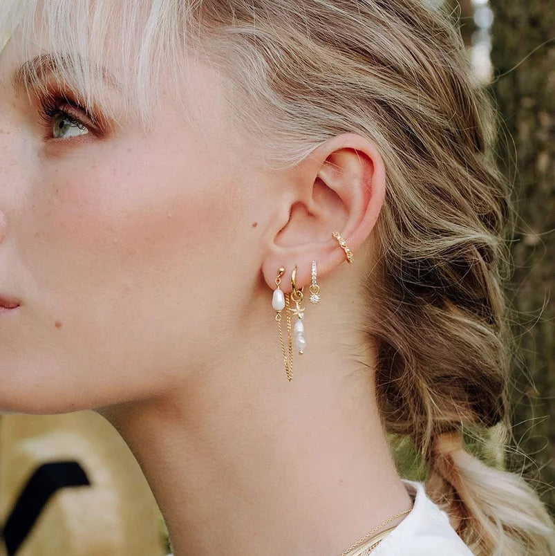 Gold Plated Sterling Silver Dainty Minimalist Hypoallergenic Hoop Earrings- Boho Jewellery For Wild Souls