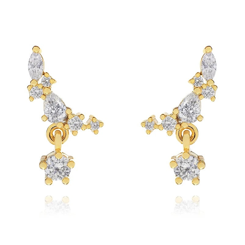 Australian Owned Boho And Mala Dainty Huggies Gold Plated Sterling Silver Statement Earring Everyday Wear Earrings Boho Jewellery