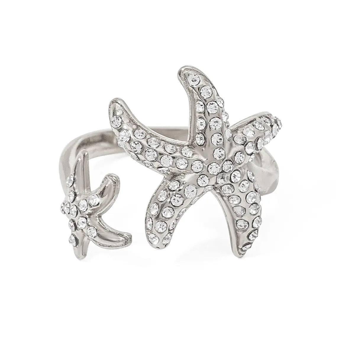 Stainless Steel Waterproof & Tarnish-Free Adjustable Ring- Boho Jewellery For Everyday Wear