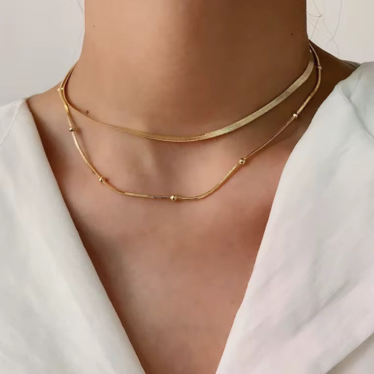 Gold Plated Stainless Steel Waterproof & Tarnish-Free Necklaces- Boho Jewellery For Everyday Wear