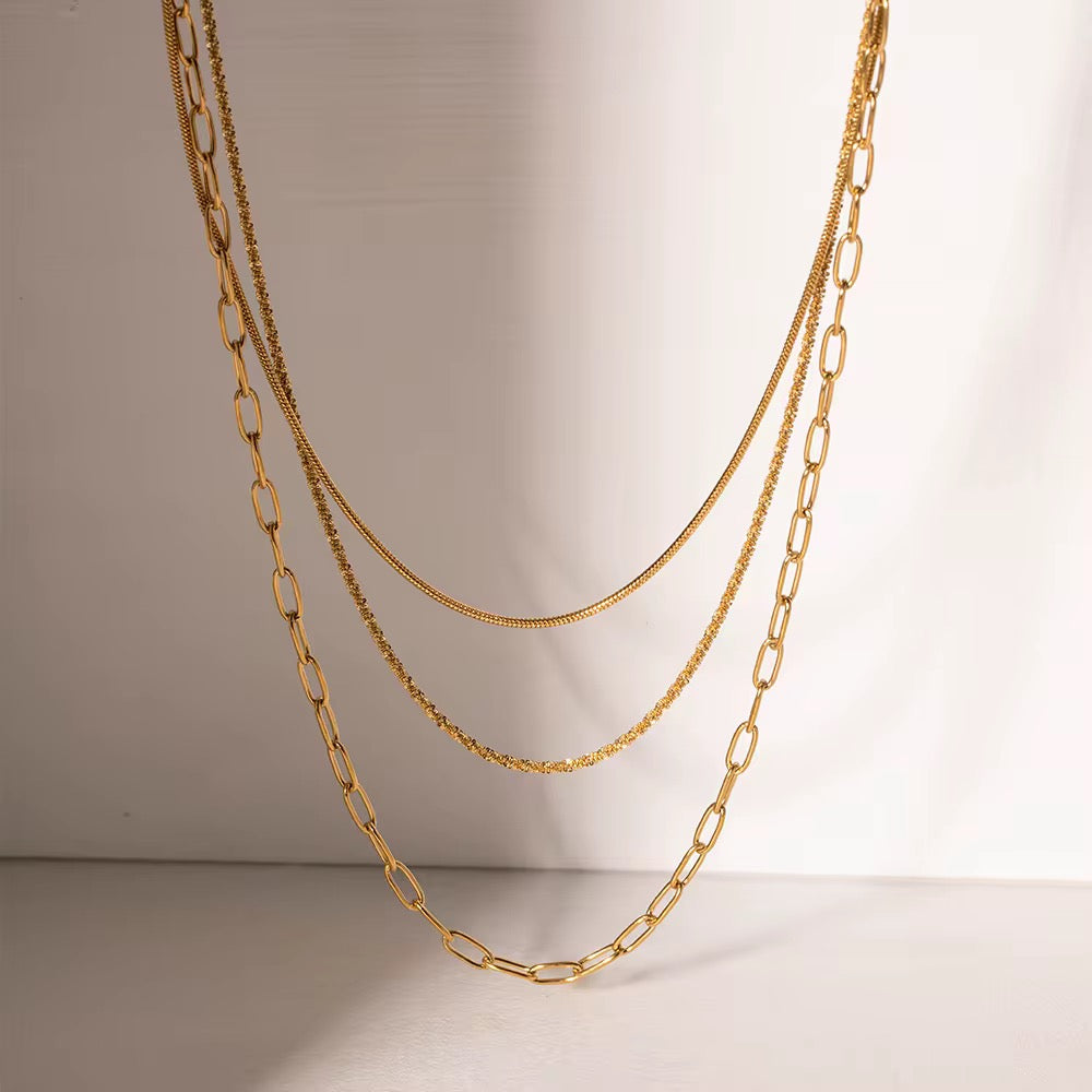 Gold Plated Stainless Steel Waterproof & Tarnish-Free Necklaces- Boho Jewellery For Everyday Wear