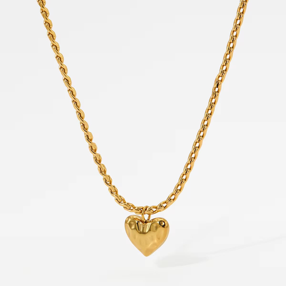 Heart Pendant Necklace Beach Australian Owned Boho And Mala Gold Plated Under Stainless Steel Statement Necklace Waterproof Tarnish-Free Earrings Everyday Boho Jewellery