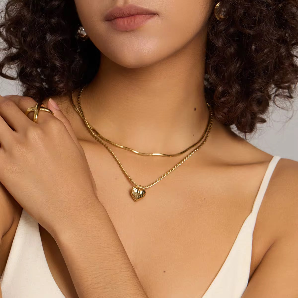 Silver Stainless Steel Waterproof & Tarnish-Free Necklaces- Boho Jewellery For Everyday Wear