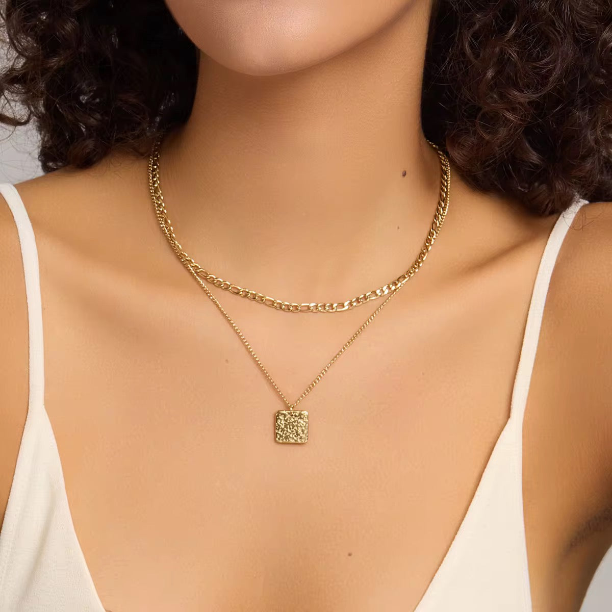 Layered Pendant Necklace Beach Australian Owned Boho And Mala Gold Plated Under Stainless Steel Statement Necklace Waterproof Tarnish-Free Earrings Everyday Boho Jewellery