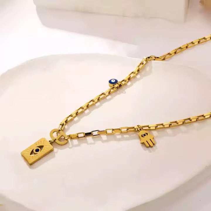 Gold Plated Stainless Steel Waterproof & Tarnish-Free Necklaces- Boho Jewellery For Everyday Wear