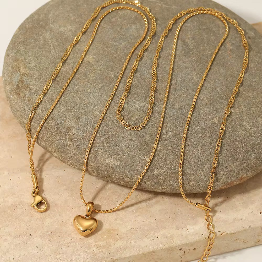 Silver Stainless Steel Waterproof & Tarnish-Free Necklaces- Boho Jewellery For Everyday Wear