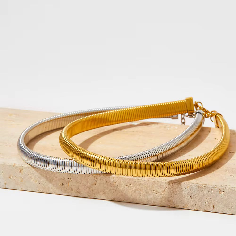 Silver Stainless Steel Waterproof & Tarnish-Free Necklaces- Boho Jewellery For Everyday Wear