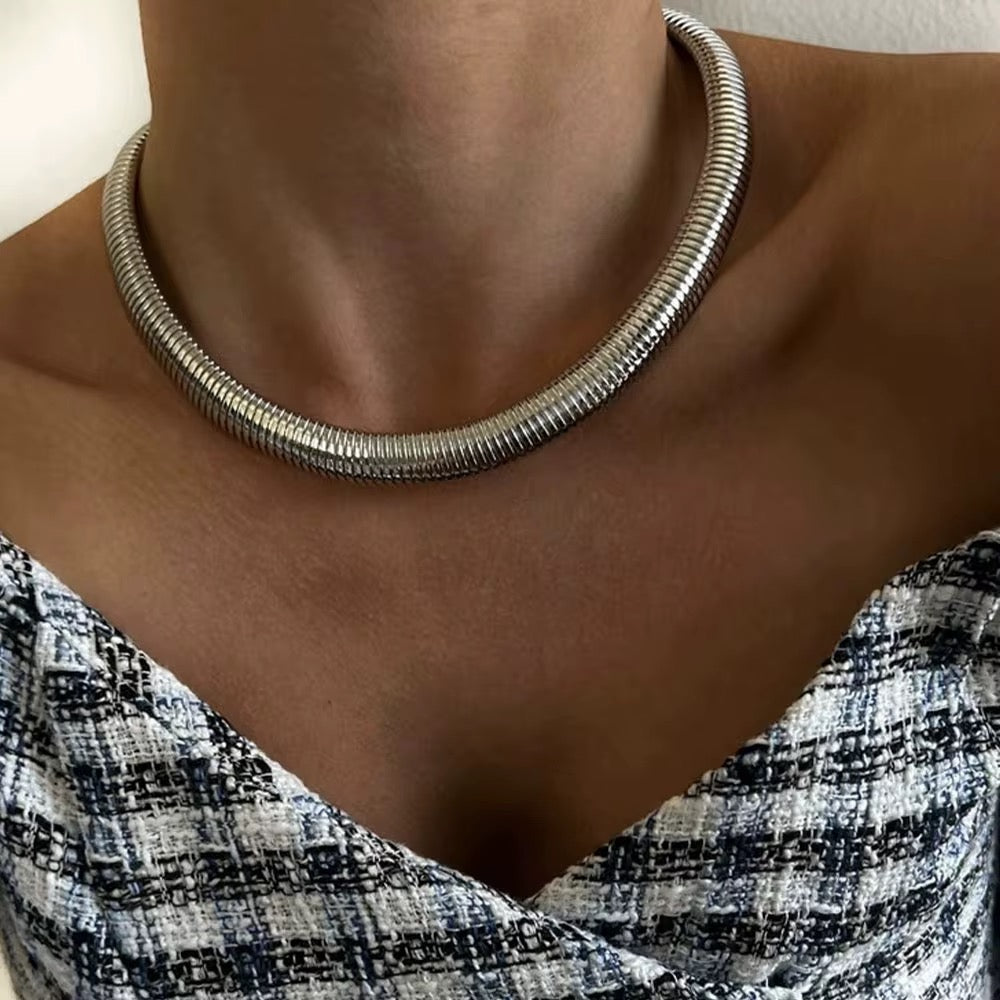 Silver Stainless Steel Waterproof & Tarnish-Free Necklaces- Boho Jewellery For Everyday Wear