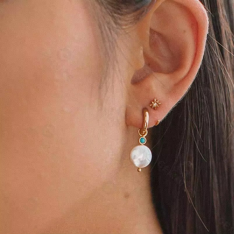 Gold Plated Sterling Silver Dainty Minimalist Hypoallergenic Hoop Earrings- Boho Jewellery For Wild Souls