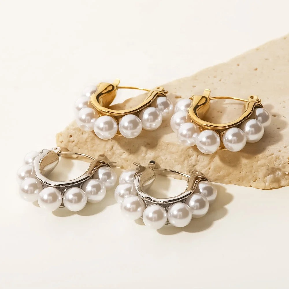 Boho & Mala Stainless Steel Hoop Earrings