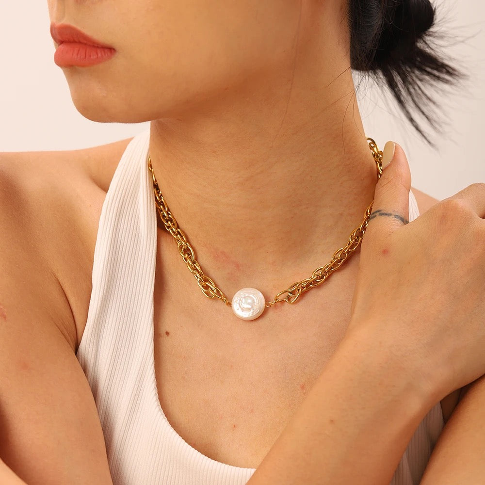 Gold Plated Stainless Steel Waterproof & Tarnish-Free Necklaces- Boho Jewellery For Everyday Wear