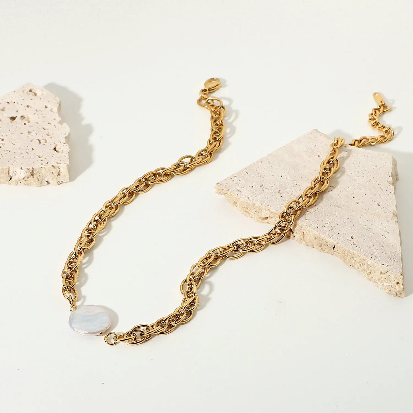 Gold Plated Stainless Steel Waterproof & Tarnish-Free Necklaces- Boho Jewellery For Everyday Wear