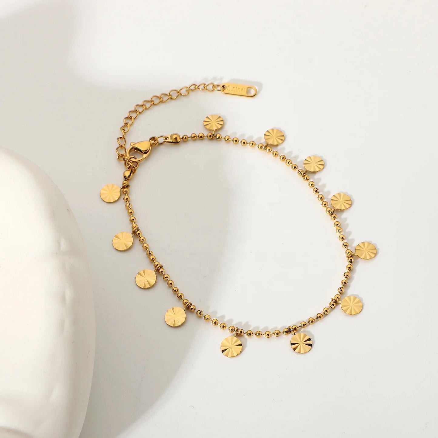 Boho & Mala 18K Gold / Stainless Steel Anklet