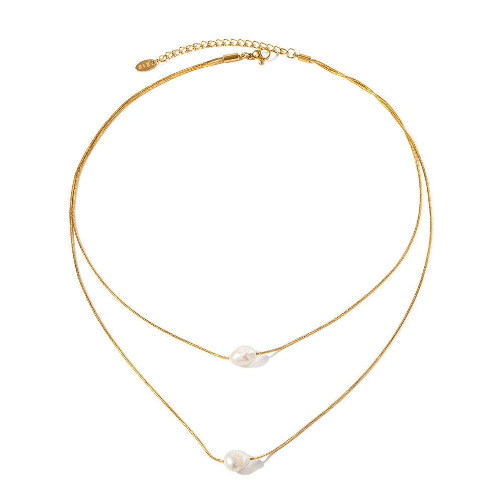 Gold Plated Stainless Steel Waterproof & Tarnish-Free Necklaces- Boho Jewellery For Everyday Wear