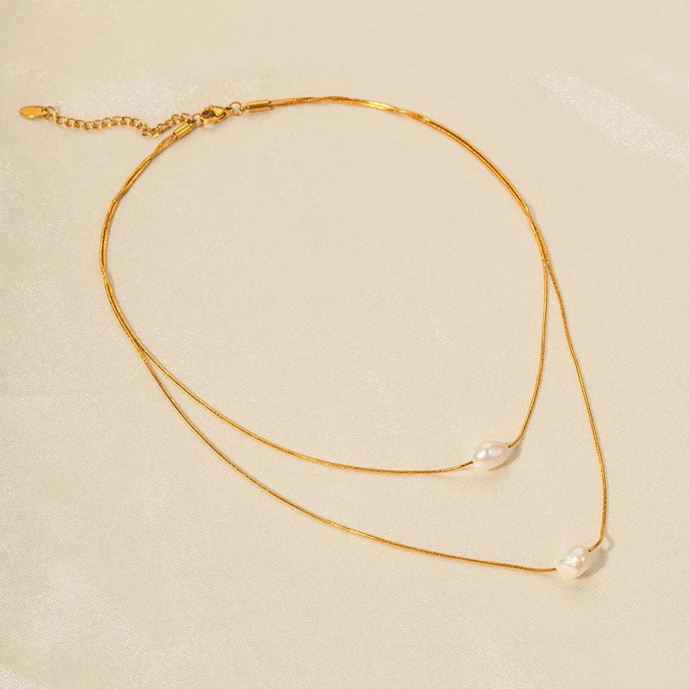 Gold Plated Stainless Steel Waterproof & Tarnish-Free Necklaces- Boho Jewellery For Everyday Wear