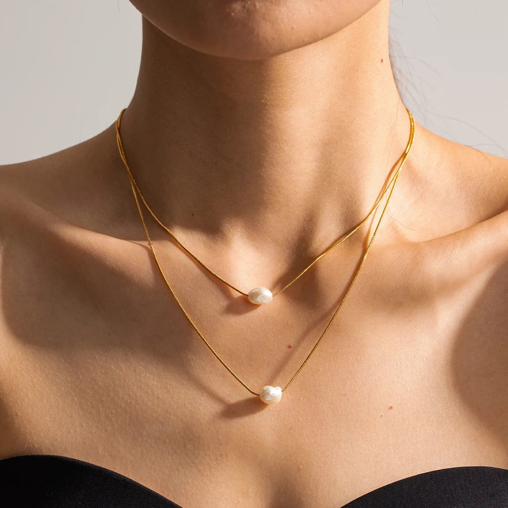 Gold Plated Stainless Steel Waterproof & Tarnish-Free Necklaces- Boho Jewellery For Everyday Wear