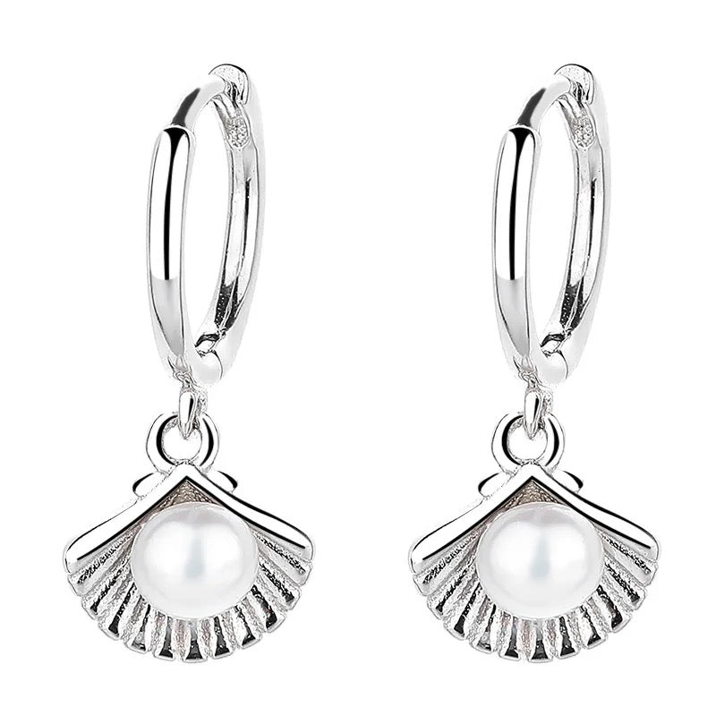 Boho & Mala Sterling Silver Hoop Huggie Earrings