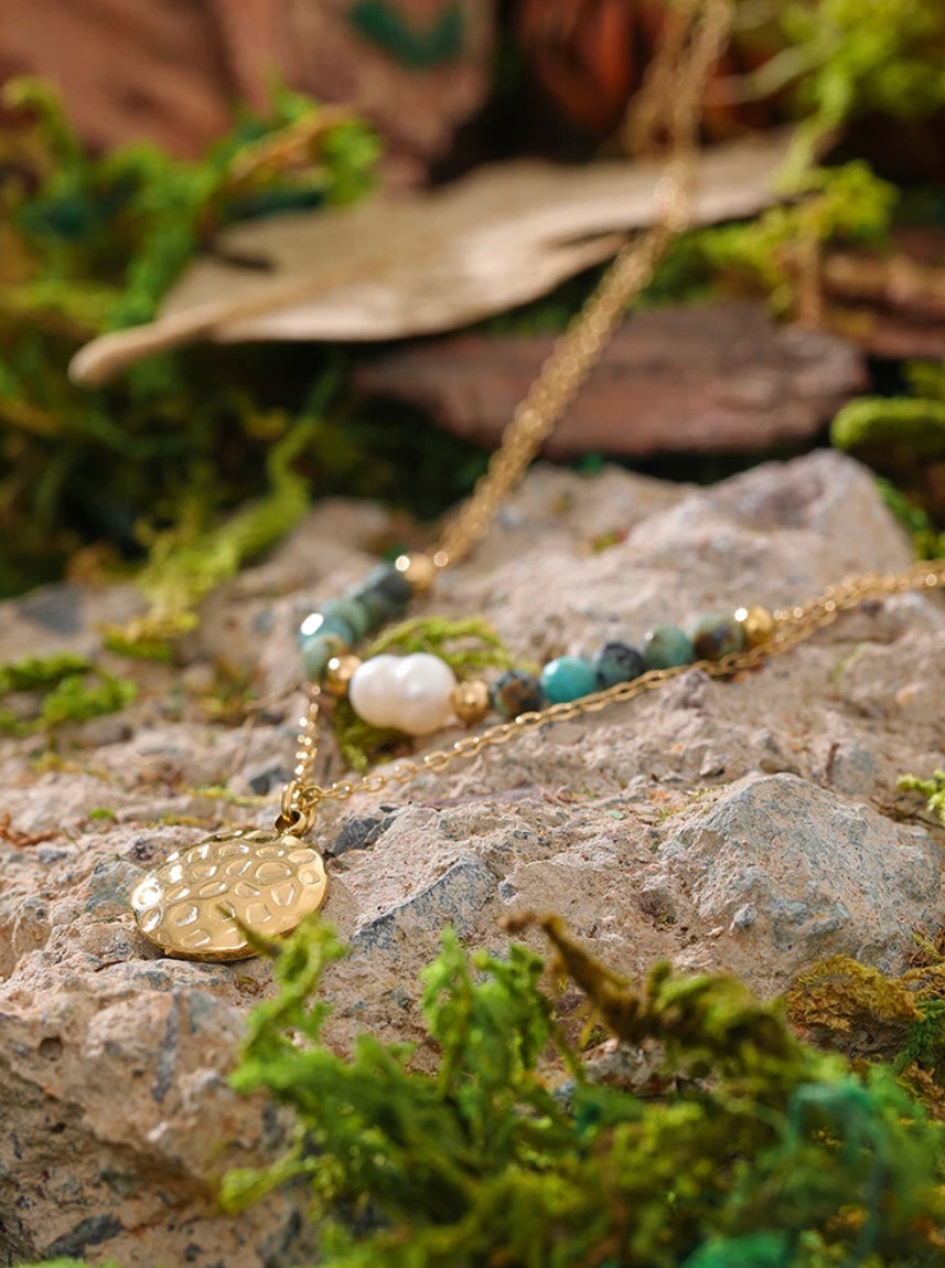 Gold Plated Stainless Steel Waterproof & Tarnish-Free Necklaces- Boho Jewellery For Everyday Wear