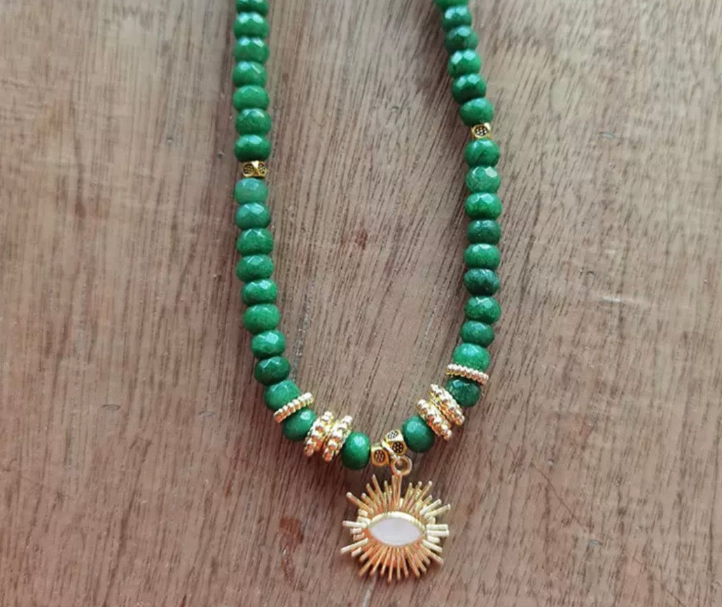 Tribal Necklaces - Australian Jade Stone | Boho & Mala