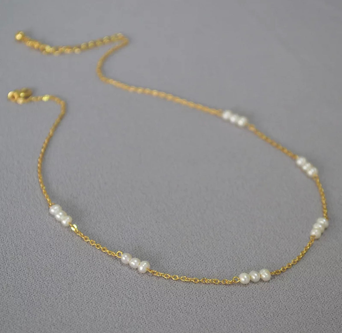 Boho & Mala Beaded Chain Freshwater Pearl Necklace SCN1010
