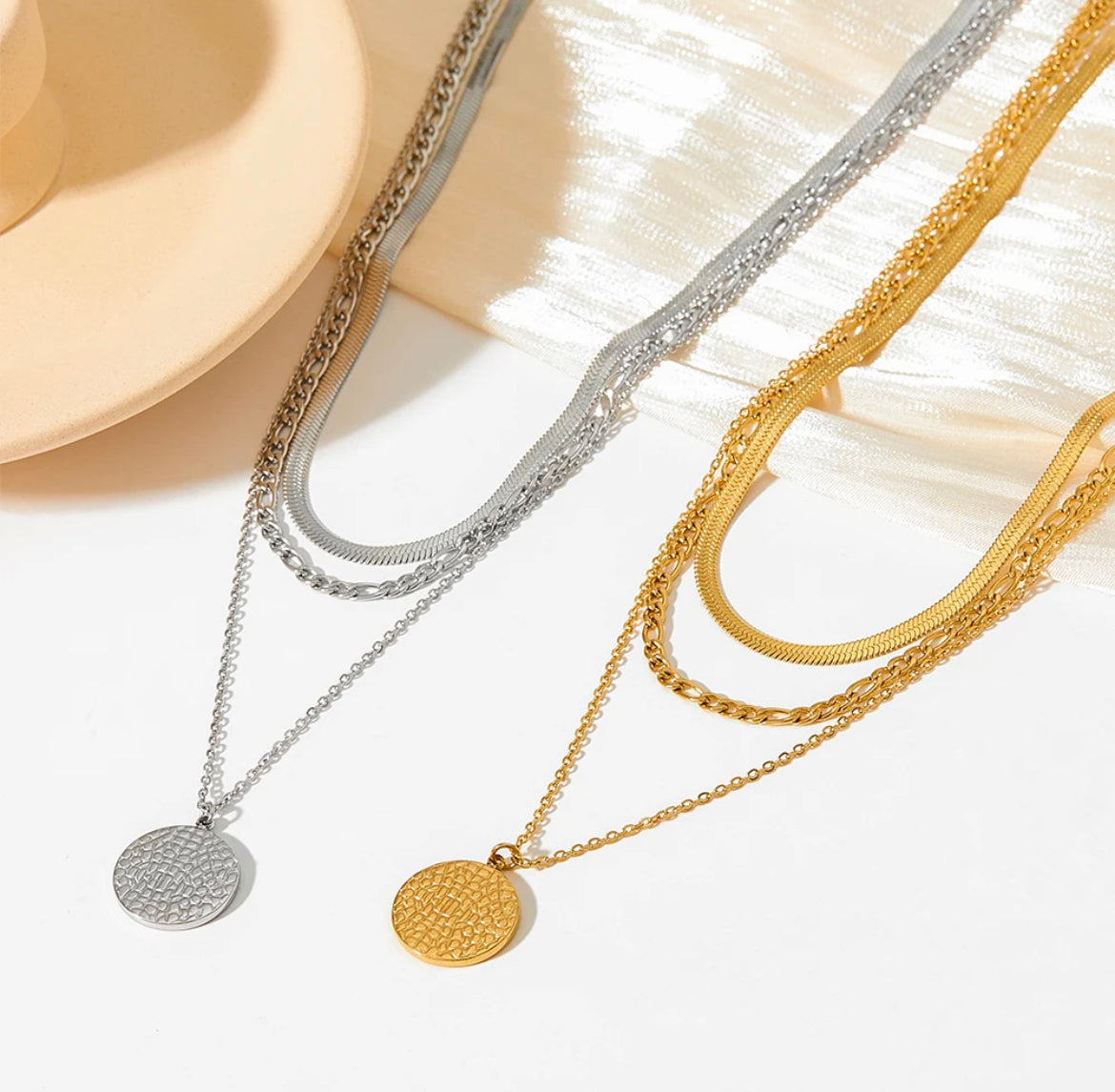 Gold Plated Stainless Steel Waterproof & Tarnish-Free Necklaces- Boho Jewellery For Everyday Wear