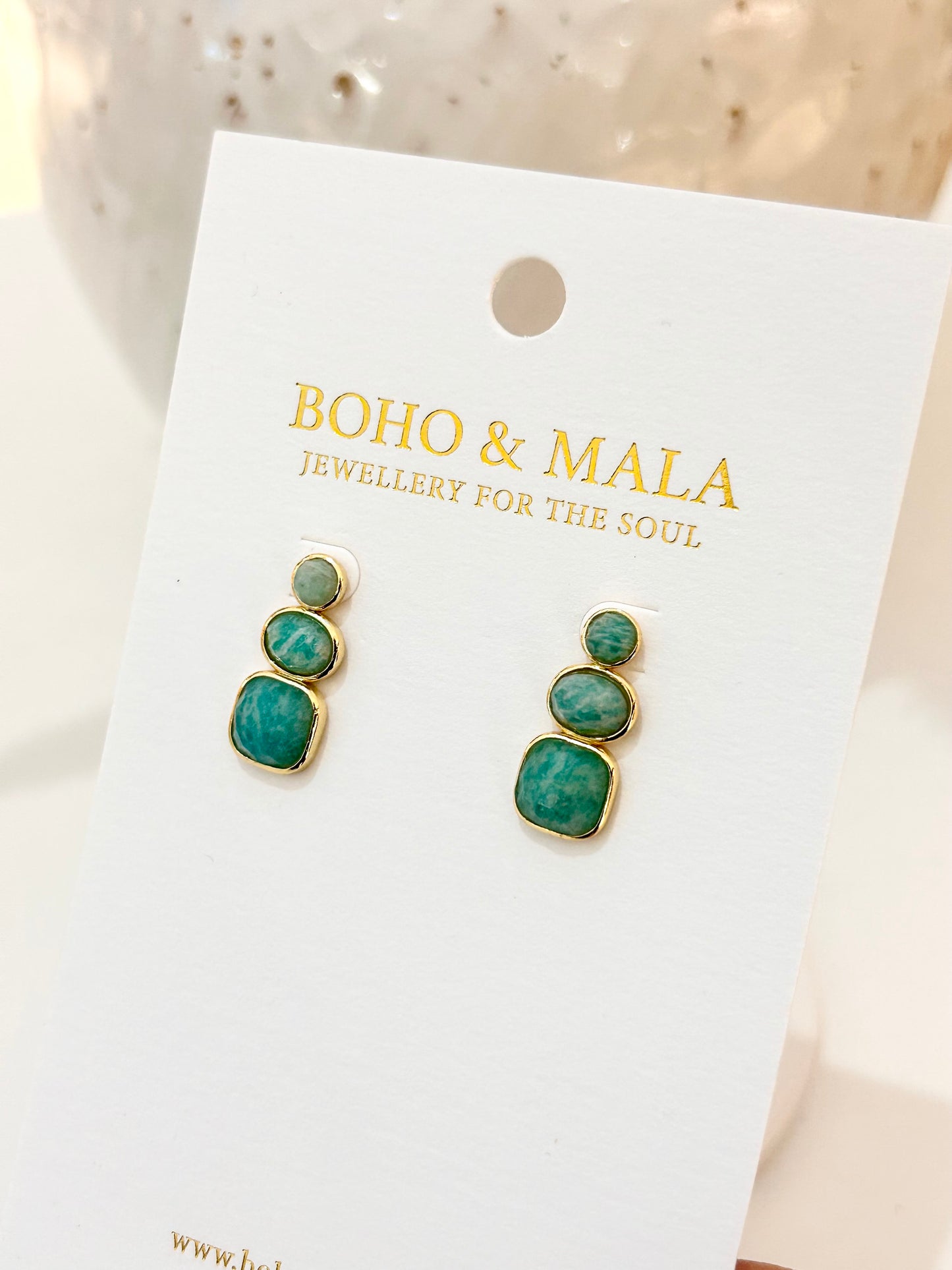
                  
                    Solenne Amazonite Earrings
                  
                
