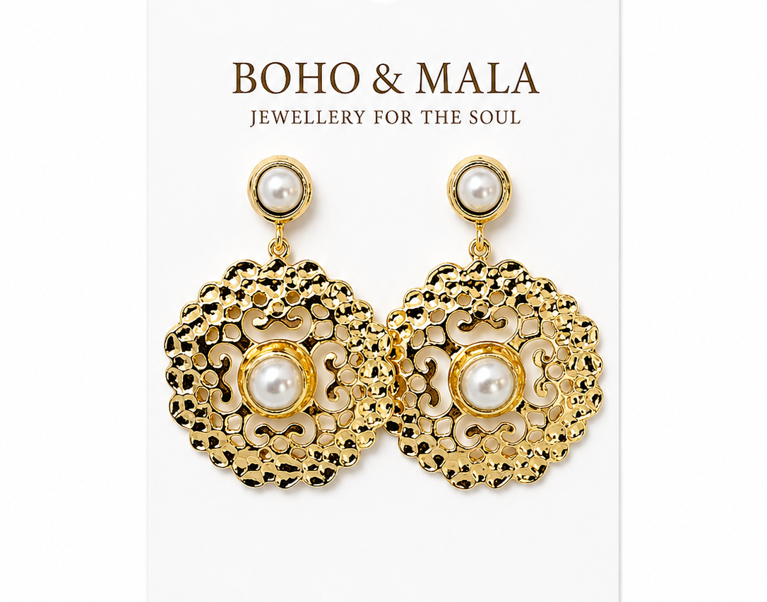 
                  
                    Pearl Arabesque Earring
                  
                