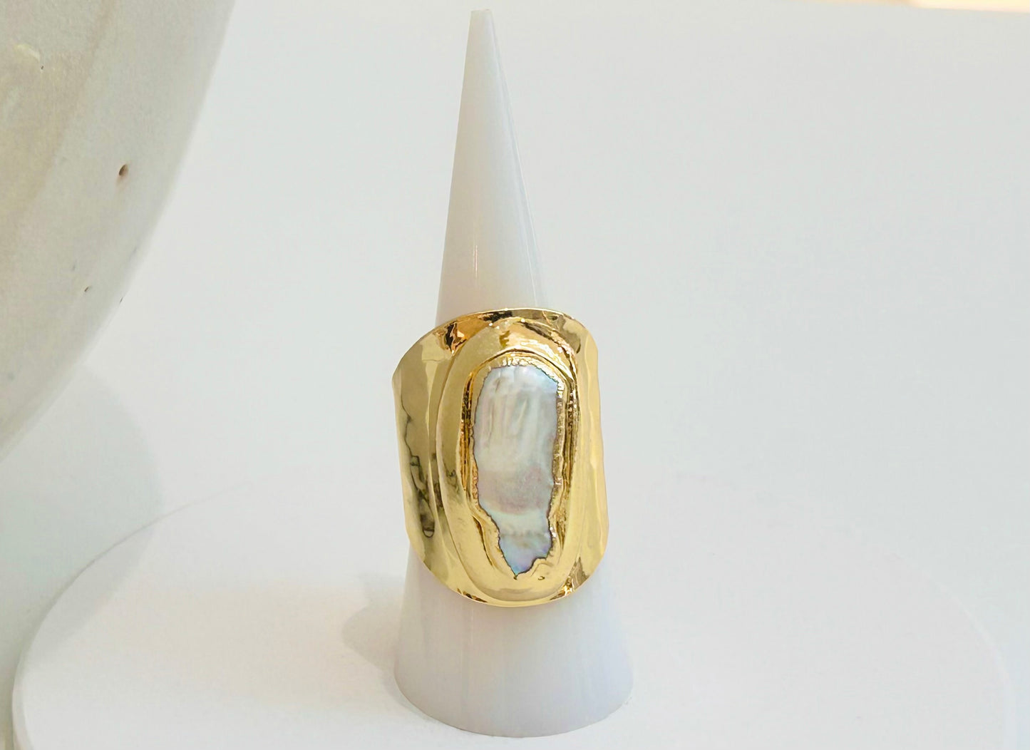 
                  
                    Ondelle Biwa Pearl Ring
                  
                