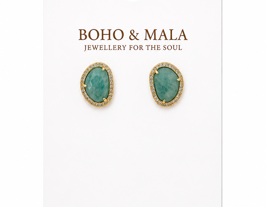 
                  
                    Celestine Amazonite Earrings
                  
                
