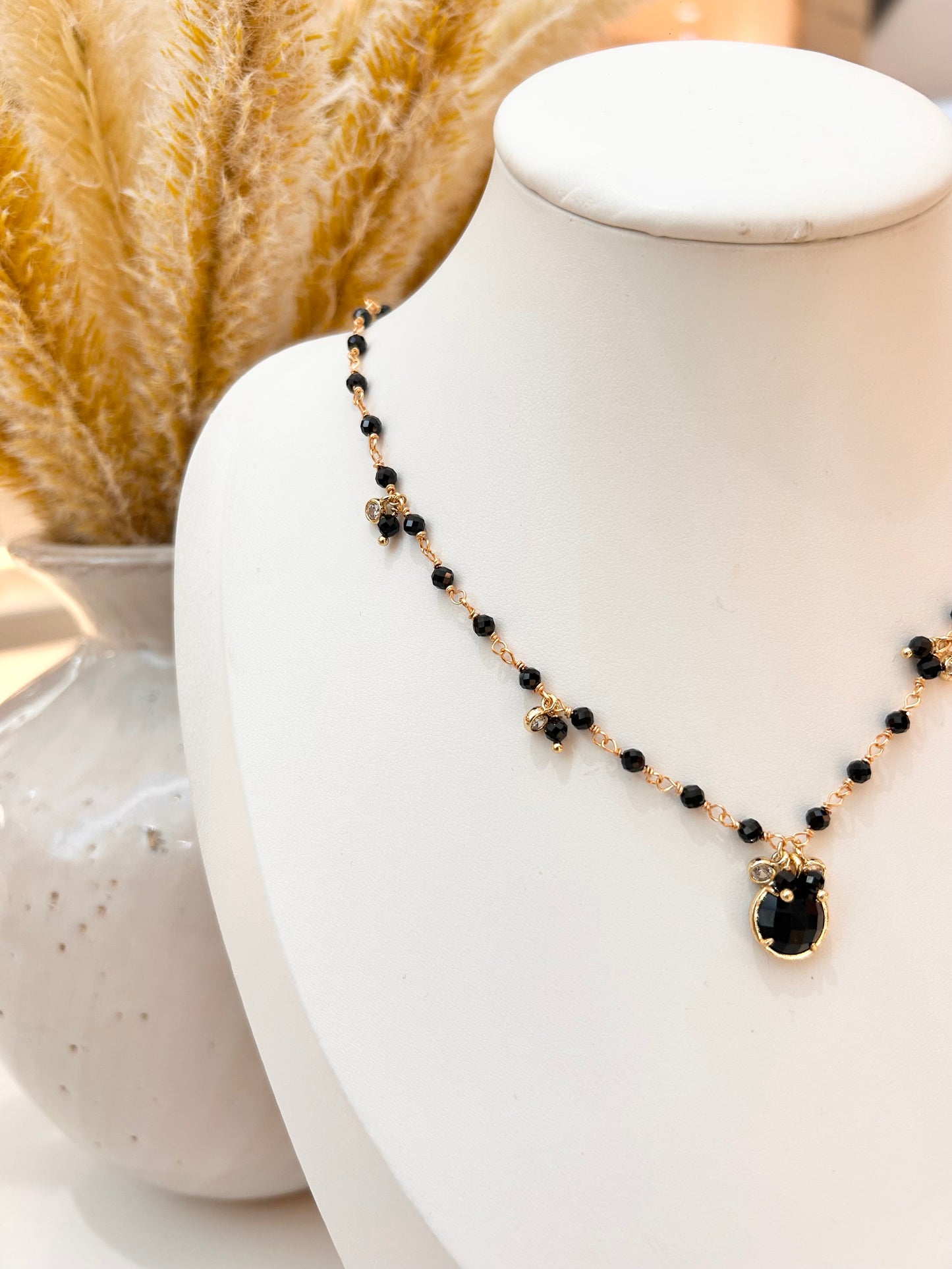 
                  
                    Virelle Black Obsidian Necklace
                  
                