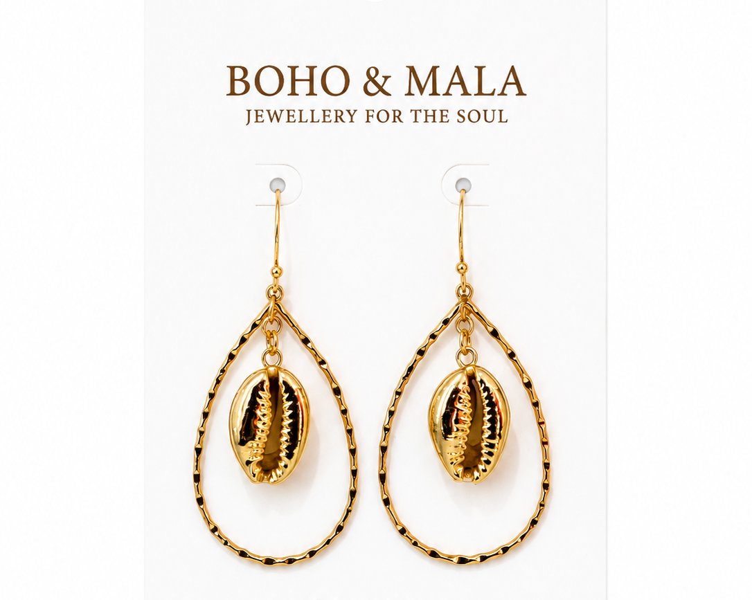 
                  
                    Oceanus Cowrie Earrings
                  
                