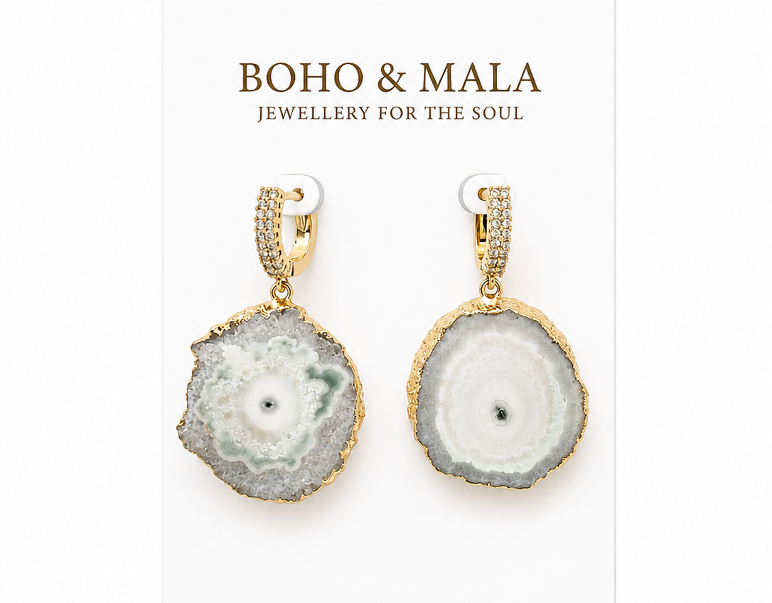 
                  
                    Elara Solar Quartz Earrings
                  
                