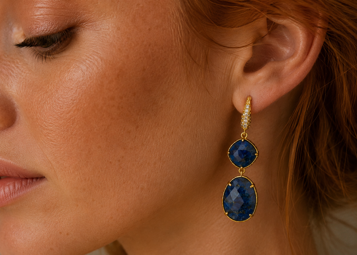 
                  
                    Lapis Lazuli Amara Earrings
                  
                