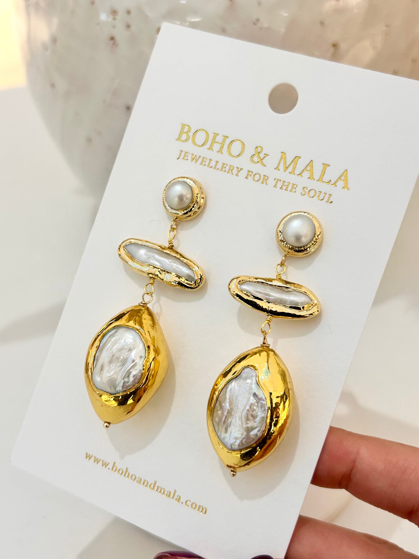 
                  
                    Pearl Muse Drop Earrings
                  
                