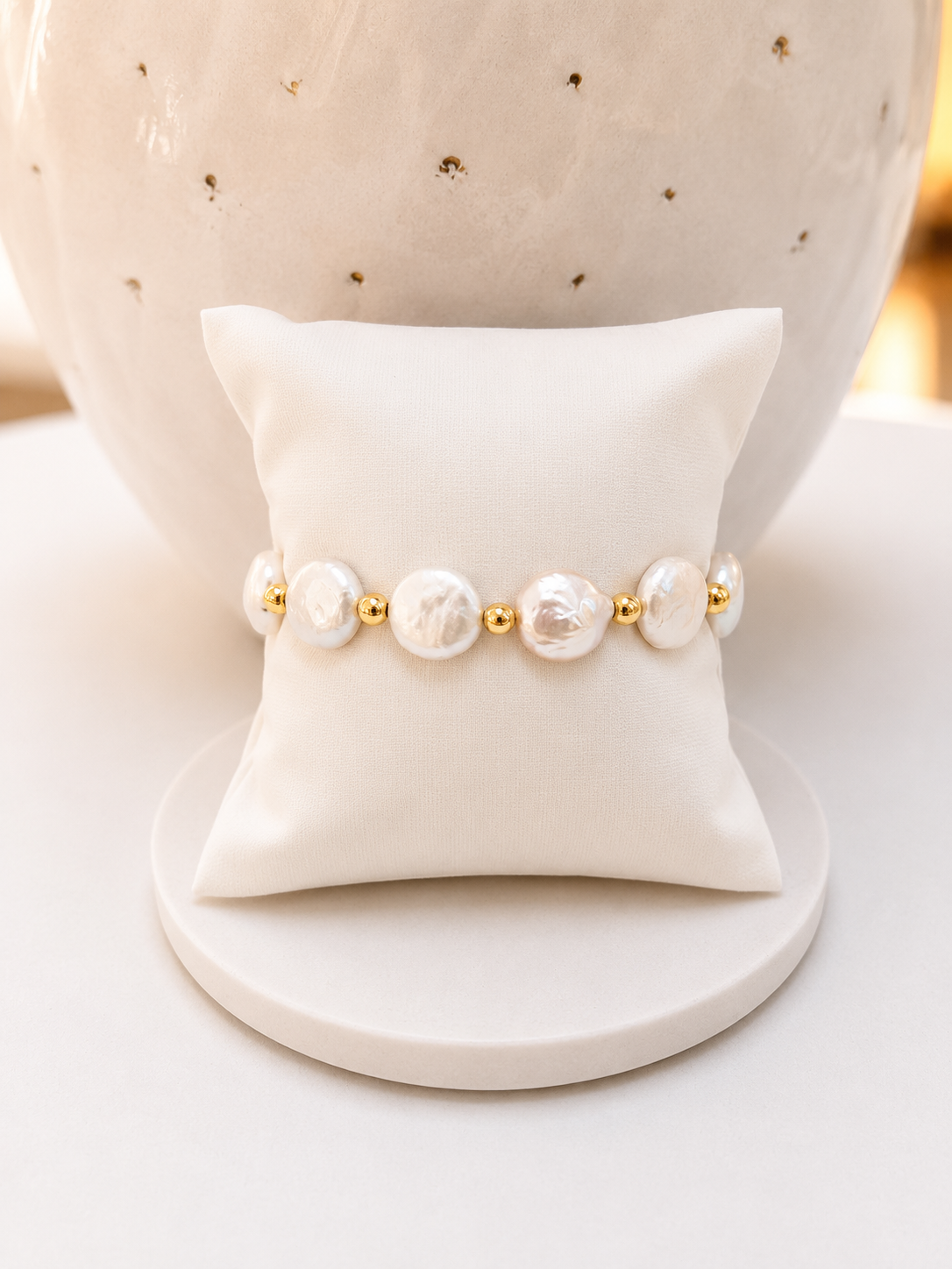 
                  
                    Freshwater Pearl Coin Bracelet
                  
                
