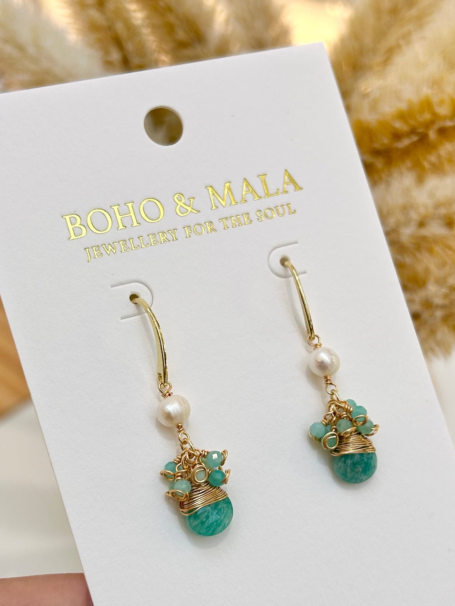 
                  
                    Maris Amazonite Earrings
                  
                