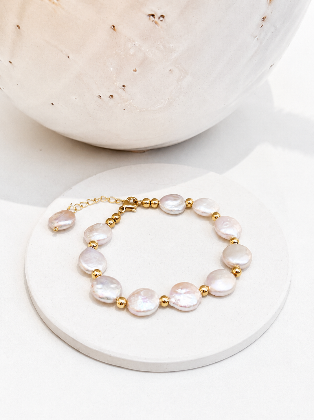 
                  
                    Freshwater Pearl Coin Bracelet
                  
                