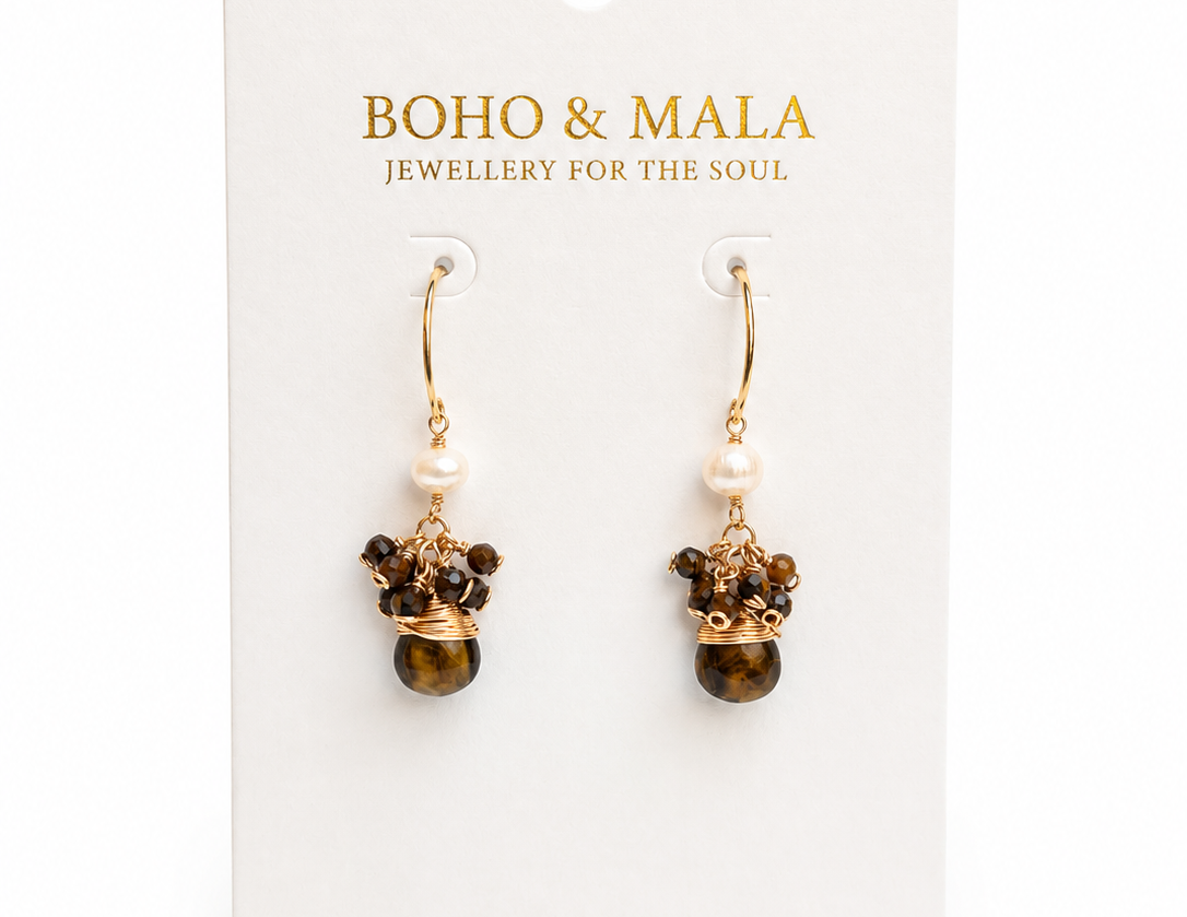 
                  
                    Maris Tiger’s Eye Earrings
                  
                