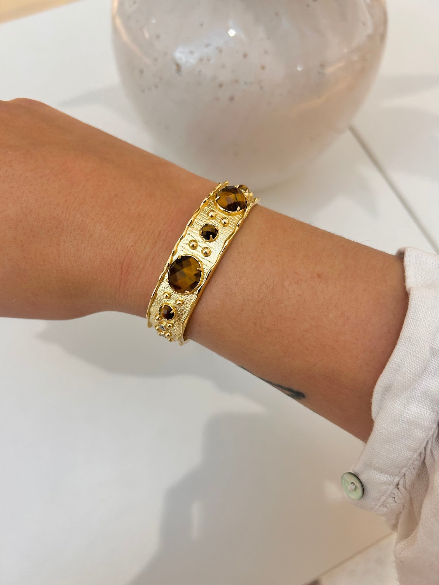 
                  
                    Tiger’s Eye Solara Cuff Bracelet
                  
                